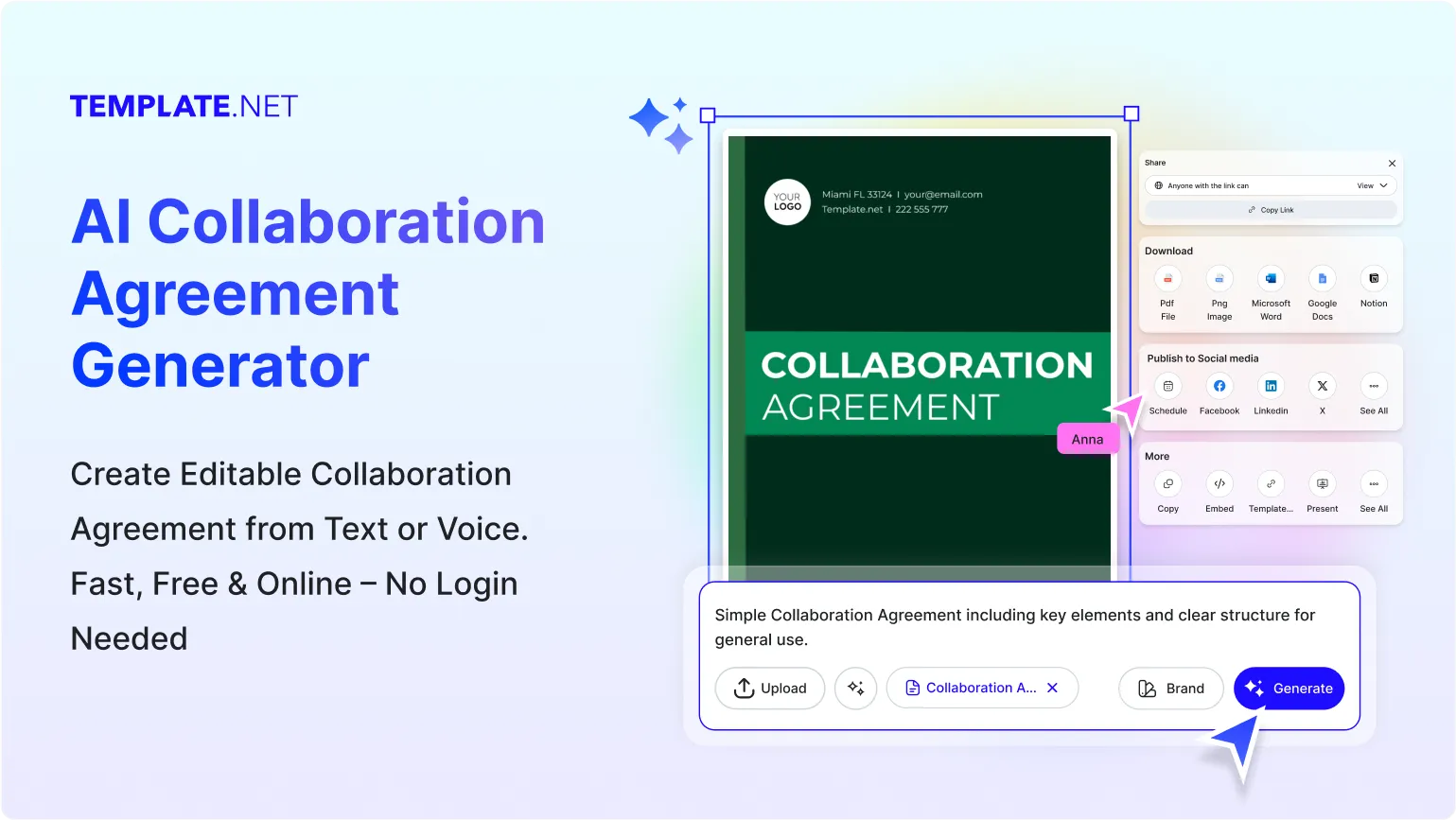 Free AI Collaboration Agreement Generator, Free Agreement Maker Online
